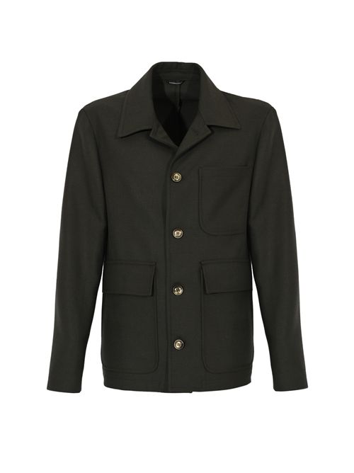 Giacca in misto lana Moro DANIELE ALESSANDRINI | DA1FW26J011MORO